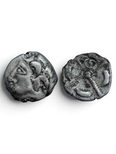 Ancient Gaul Celtic Silver Drachm  &ndash; Languedocian Style &ndash;2nd&ndash;1st  BC