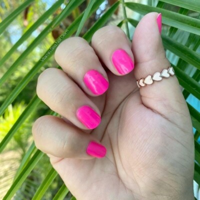 Color Street Nail Polish Strips - SHOCKWAVE (FMN010) HOT PINK NEON