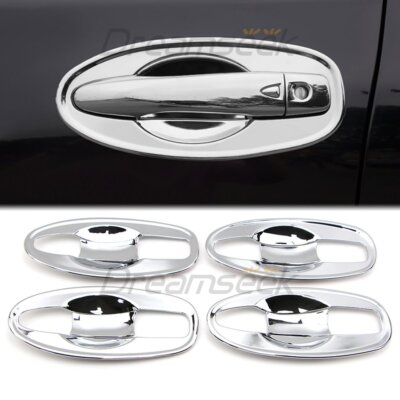 For 2014-2020 Nissan Rogue X-Trail T32 Chrome Door Handle Bowl Cavity Cover Trim