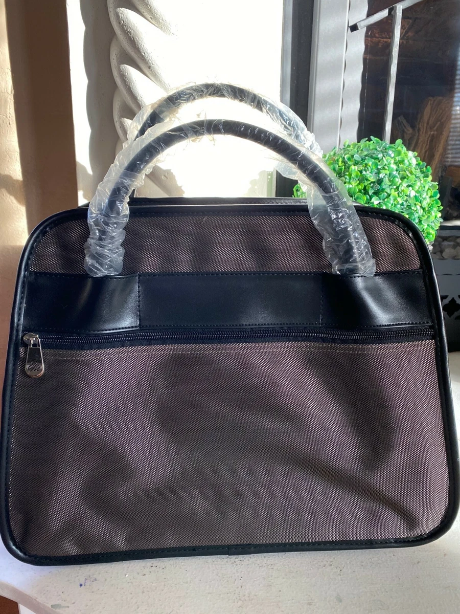 New Joy Mangano Duffle Travel Black Carry On Compartments Over
