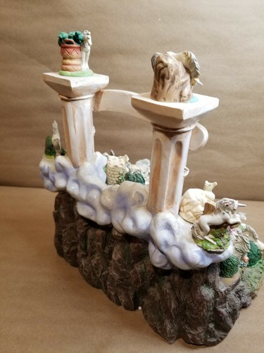 Flotador de agua Unicorn Paradise hecho a mano con 24 unicornios en miniatura porcelana - Imagen 7 de 12