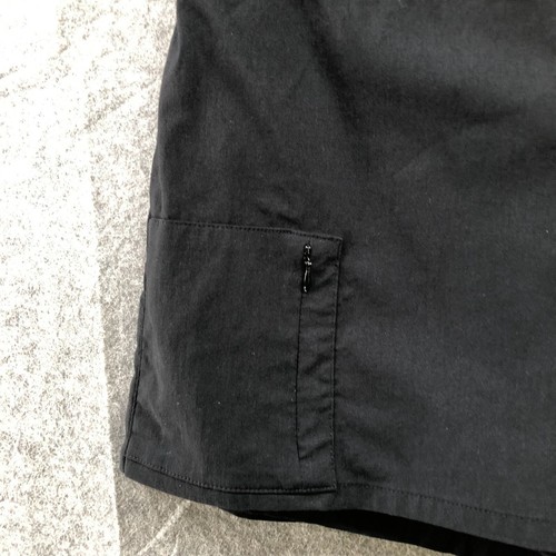 VTG Express Mini Skort Size 5/6 Black Stretchy Faux Wrap Zip Pocket Y2K - Picture 3 of 10