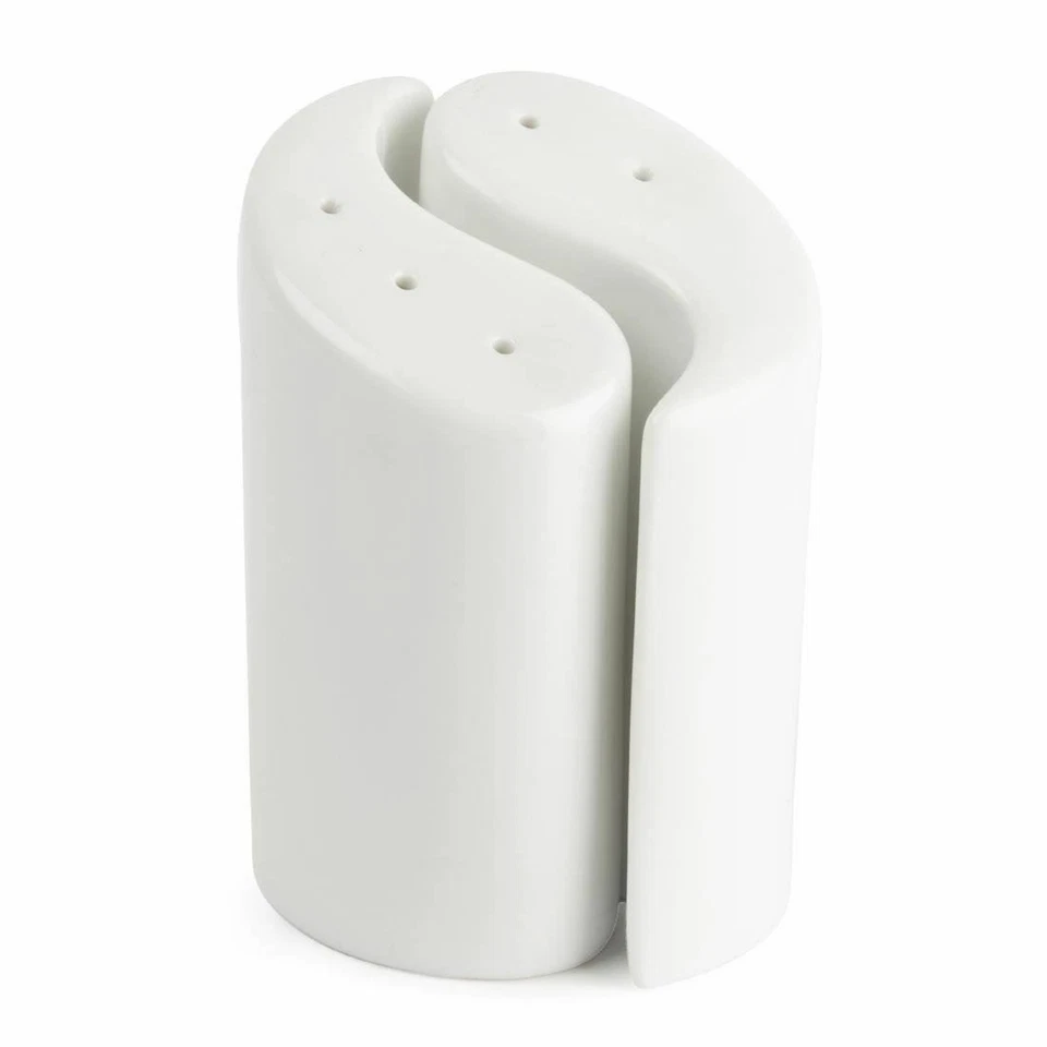 Juegos de agitadores de sal y pimienta Olympia Ying Yang en blanco - paquete de 12 de 95 mm Foto 2 de 2