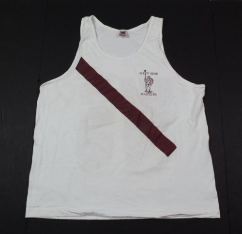 Vintage West Ride Rowing Club Tank Top Adult XL White Buffalo NY Sleeveless - Picture 1 of 6
