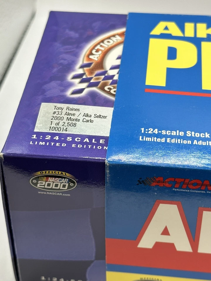 Tony Raines #33 Aleve Alka Seltzer 2000 Chevrolet Monte Carlo 1:24 2,508 Made - Image 2 of 2