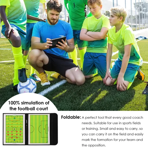 Portable Magnetic Soccer Football Tactical Board Coaches Strategy Guidance Aids - Picture 7 of 8