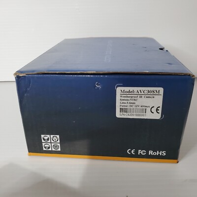 AVC Security Systems Surveillance Camera LED Outdoor White IP Lens 3.6mm AVC30SM