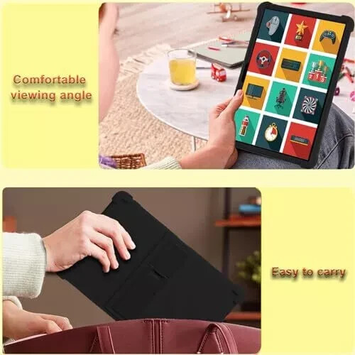 for TCL Tab 10 5G Case 10.1 Inch/TCL Tab 10S Tablet Case 10.1 Inch TCL Black - Picture 7 of 8