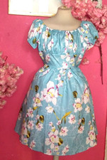 WOMEN FLORAL OFF SHOULDER SUMMER DRESS ( SIZE 2XL ) FIT SIZES UK10-14