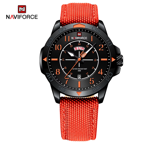 Men's Waterproof Quartz Watch Nylon Strap Luminous Hands 30M Luxury Business - Picture 11 of 13