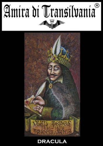 contemporary art painting dracula portrait transilvania vlad tepes vampire blood - Picture 5 of 24