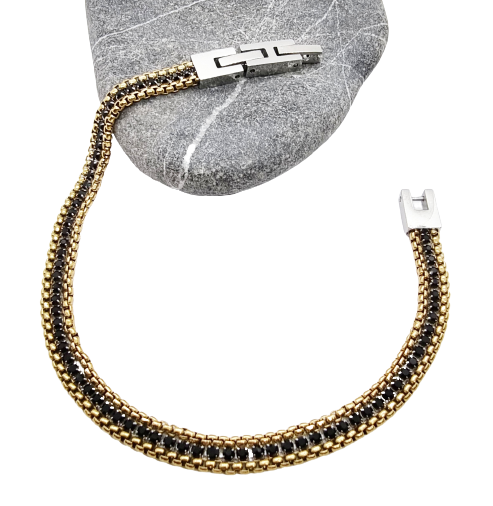 OIDEA Bracciale Braccialetto Uomo Bracciale Catena Acciaio Inox