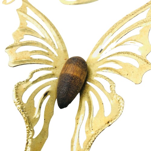 5 Vintage HOMCO Flying Brass Butterflies Wall Decor Home Interiors MCM Retro - Picture 5 of 10