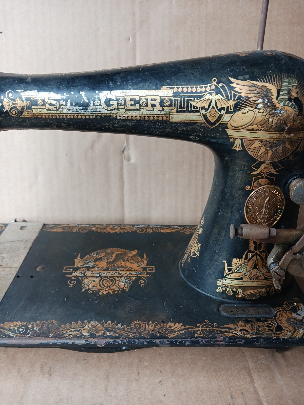 Antique Singer Sphinx Sewing Machine Serial L1045647 eBay
