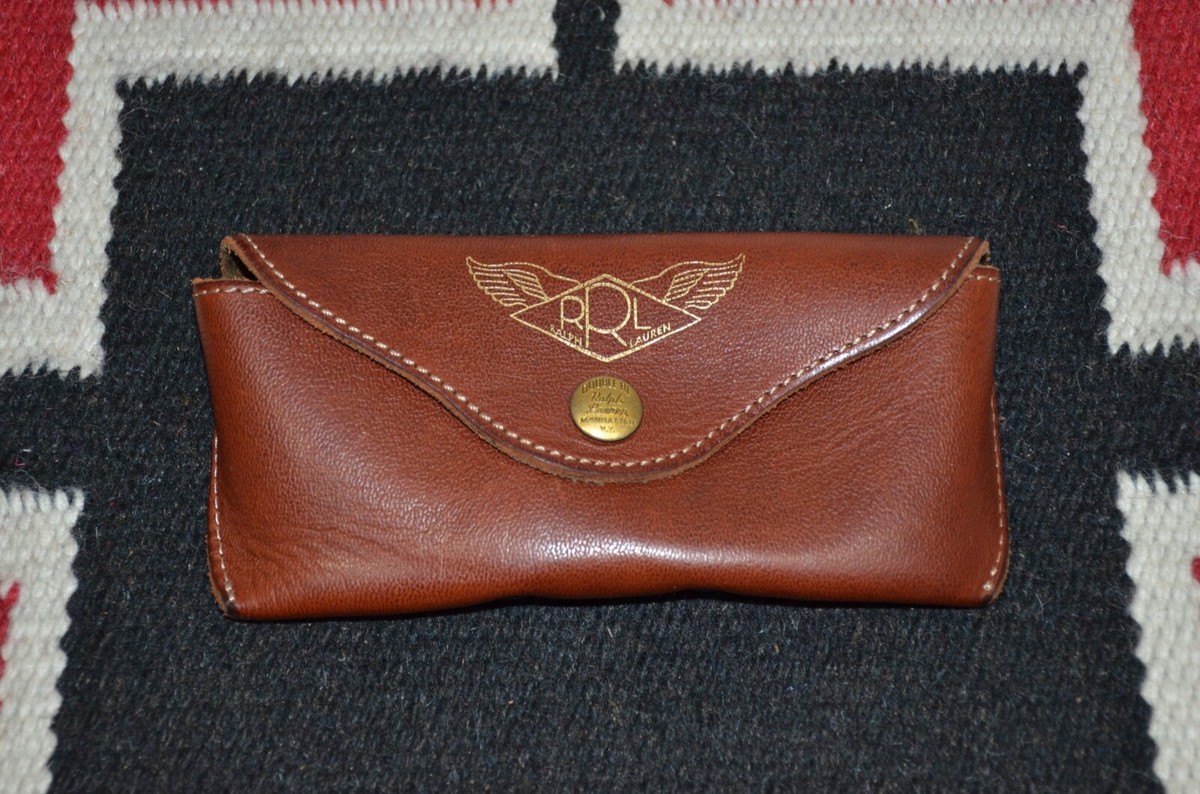 Ralph Lauren RRL Made In Italy Vintage Leather Sunglasses
