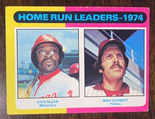 1975 Topps - League Leaders #307 Mike Schmidt, Dick Allen