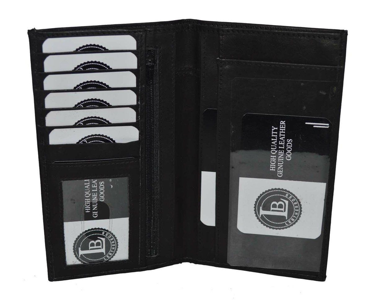 Portacarte Di Credito Pieghevole In Vera Pelle - Blocco RFID - Foto 11