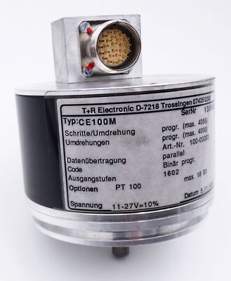 TR Electronic CE100M 100-00083 PT 100 11-27V Rotary Encoder -used-