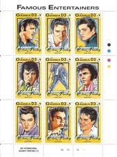 ELVIS PRESLEY KING OF ROCK AND ROLL STAMP MINI SHEET SHEETLET MNH