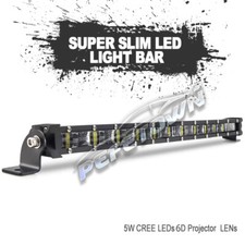 Ultra Thin 20 Led Light Bar Spot Off Road Suv Atv 4wd Ute Truck Pickup Driving