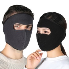 Winter Fleece Ear Thermal Face Mask Balaclava Outdoor Ski Neck Gaiter Earmuffs