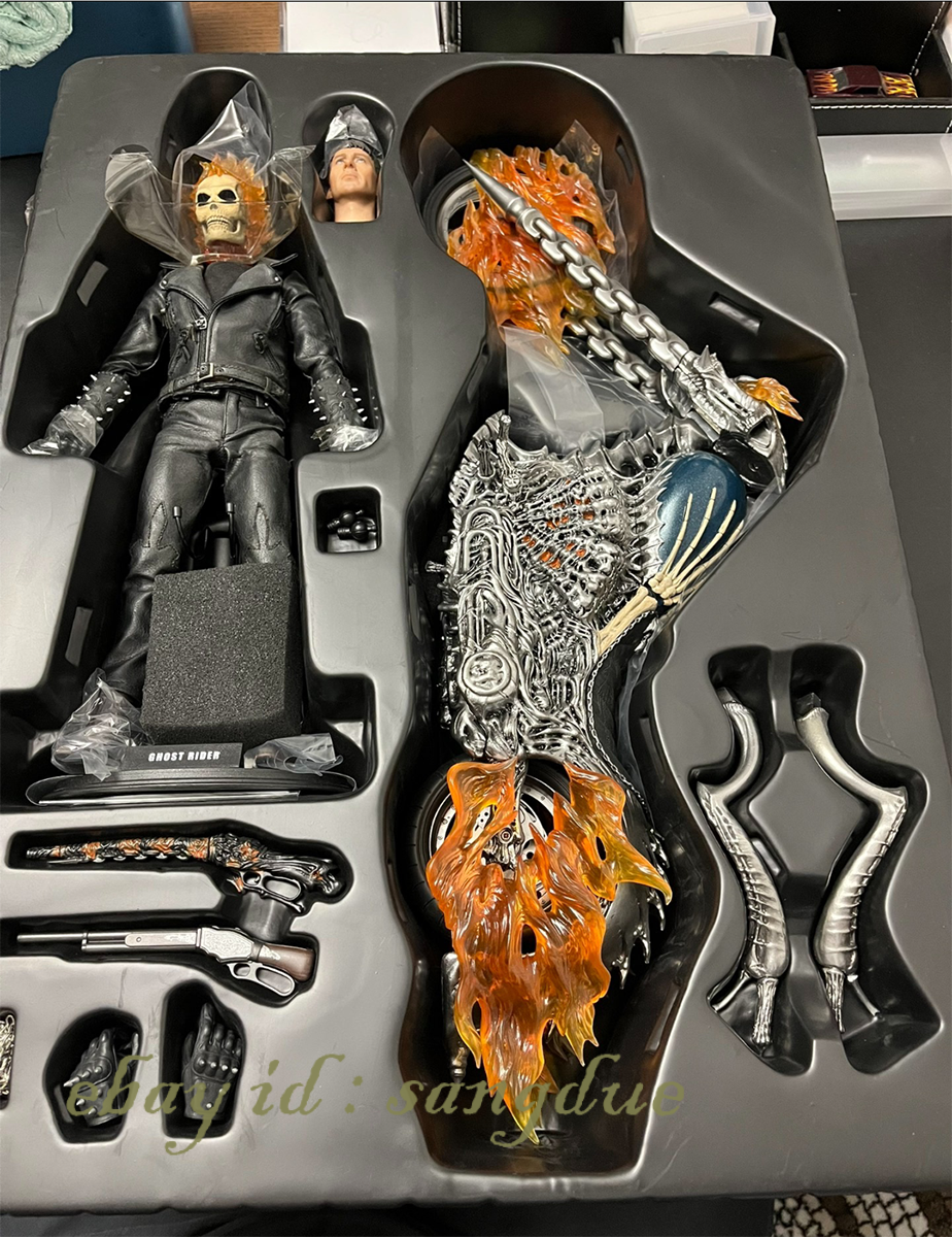 Used HT Hottoys 1/6 Ghost Rider 1.0 Complete accessories Action