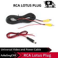 6M Car Video RCA Extension Cable set for Rear View Backup Reverse Parking Camera