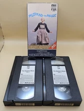 The Sound of Music VHS 2 Tape Set - Vintage 1986 CBS Fox Video - Julie Andrews