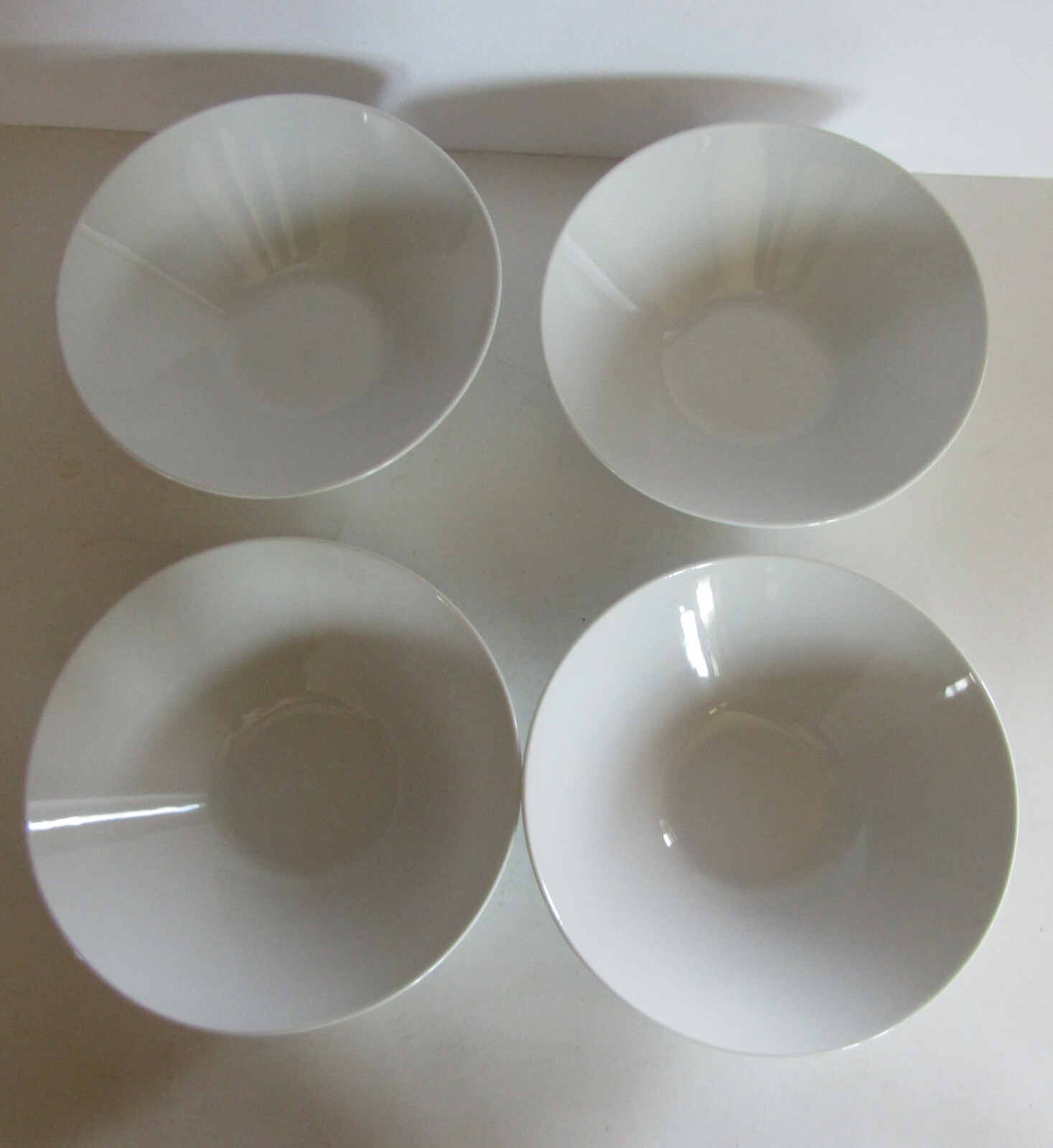 Set of 4 IKEA Soup Cereal Rice Bowls White 21986 6 3/4" Nice! eBay