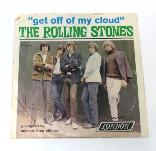 THE ROLLING STONES Get Off My Cloud  I'm Free 1965 7" 45 RPM Single 45 LON 9792