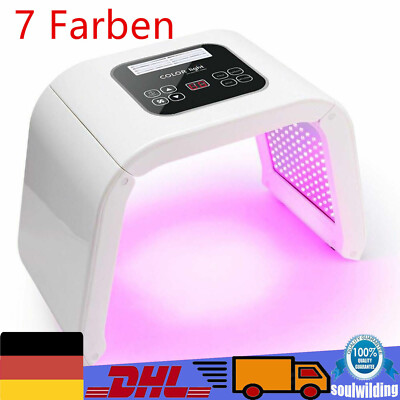7-Farben Photon LED Licht Therapie Gesichtsmaske PDT Photon Therapie Hautpflege
