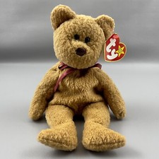 TY Curly Original Beanie Babies DOB April 12 1996 Teddy Bear Plush W/Tags
