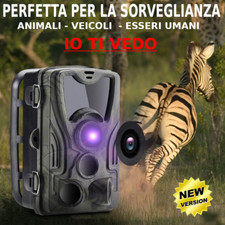 FOTOTRAPPOLA VIDEOCAMERA HD TELECAMERA MIMETICA SPIA OCCULTABILE LED INFRAROSSI 