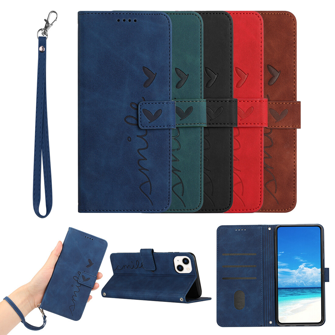 Hülle Für Motorola Moto G84 5G – PU-Leder Flip Case Mit Magnetverschluss, Kartenfach & Standfunktion, Rot