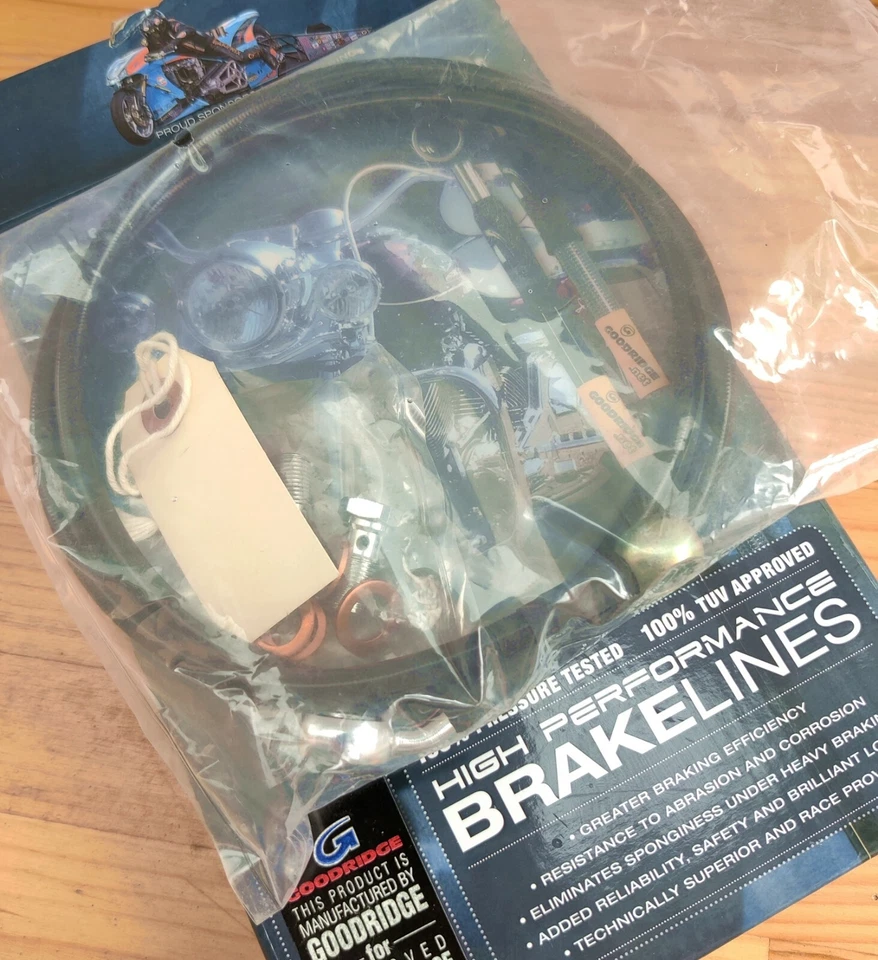 Goodridge Ebony 2 Brake Line Kits Front +8FL Softail models 037168 - Изображение 3 из 4