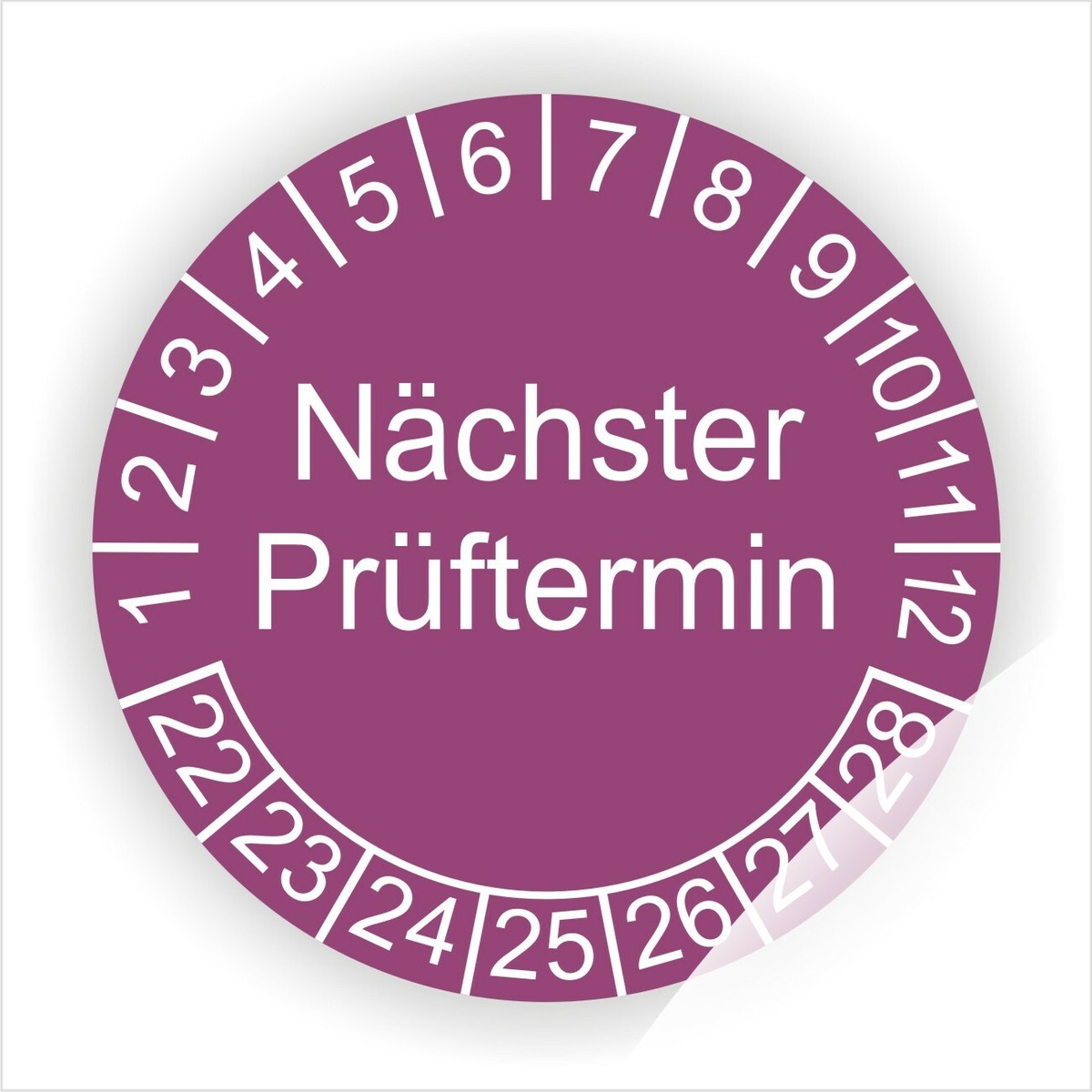 Prüfplaketten Nächster Prüftermin, grün, 30mm, 500 Stück