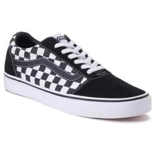 vans ward men's checkered skate shoes