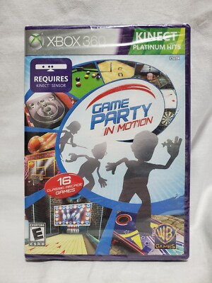 NEW/SEALED Game Party In Motion (XBOX 360, 2011)  Requires Kinect Sensor 