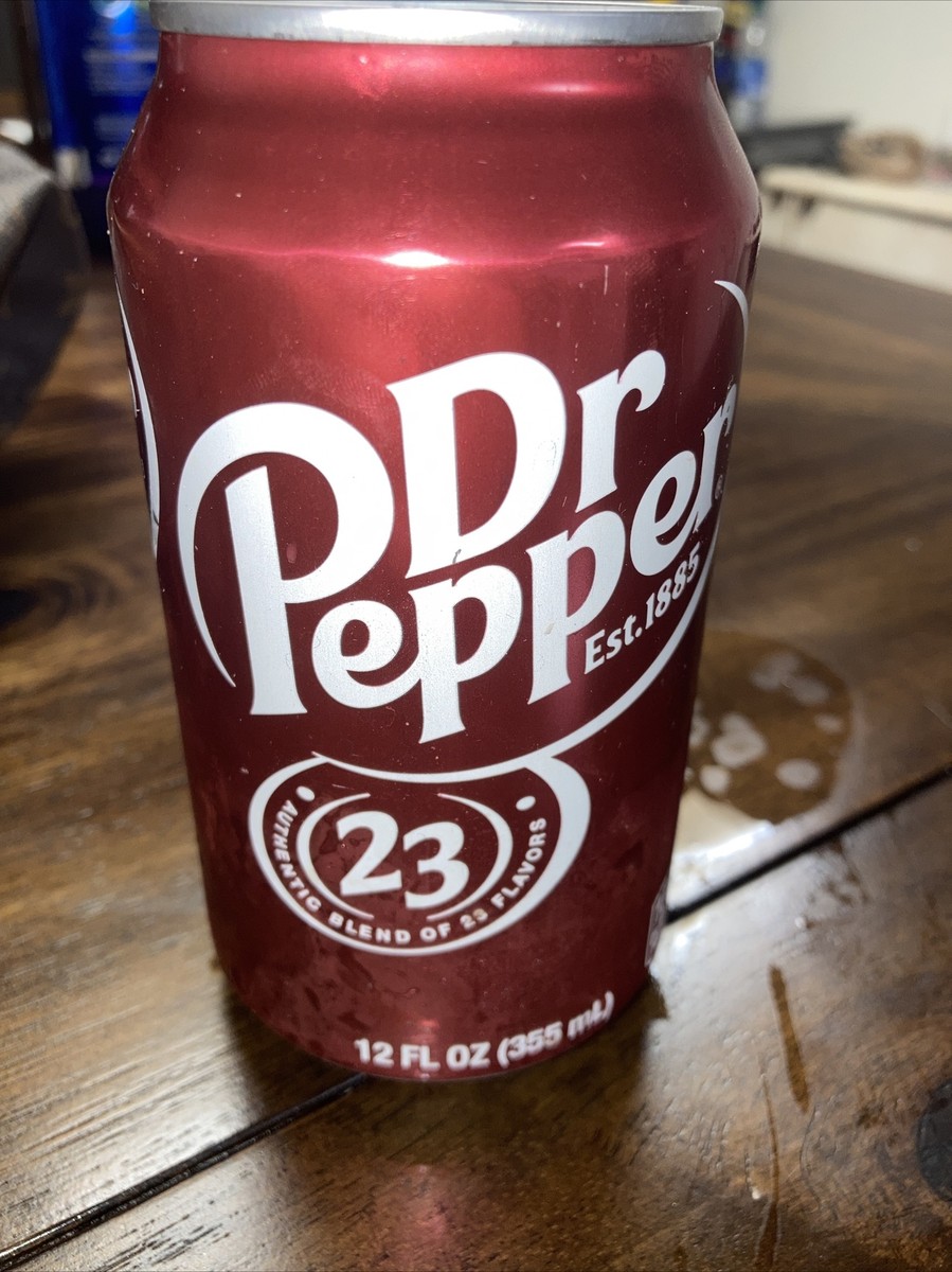 Factory Error Sealed half empty dr pepper can | eBay