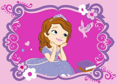 Disney Princess Sofia the First XXXL Teppich/Abtreter/Bettvorleger 95 x 133 cm