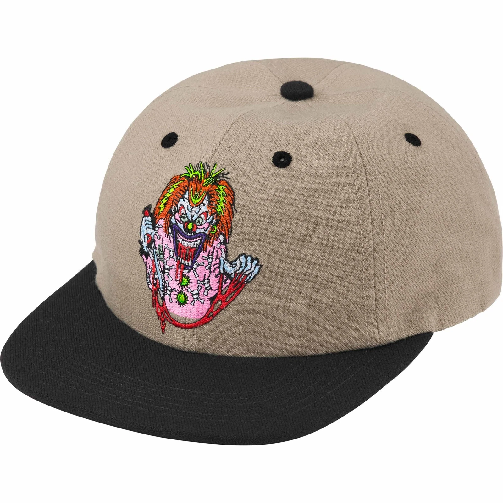 Casquette chapeau clown suprême 6 panneaux   kaki   SS24 neuve authentique