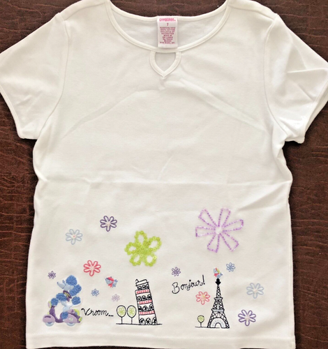 Gymboree vintage 2003 EUROPEAN HOLIDAY Eiffel Tower poodle SHIRT TOP 7