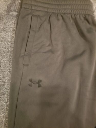 Under Armour Mens Sz 3X Army Green Loose Fit Fleece Microfiber Track Style Pant - Picture 3 of 9