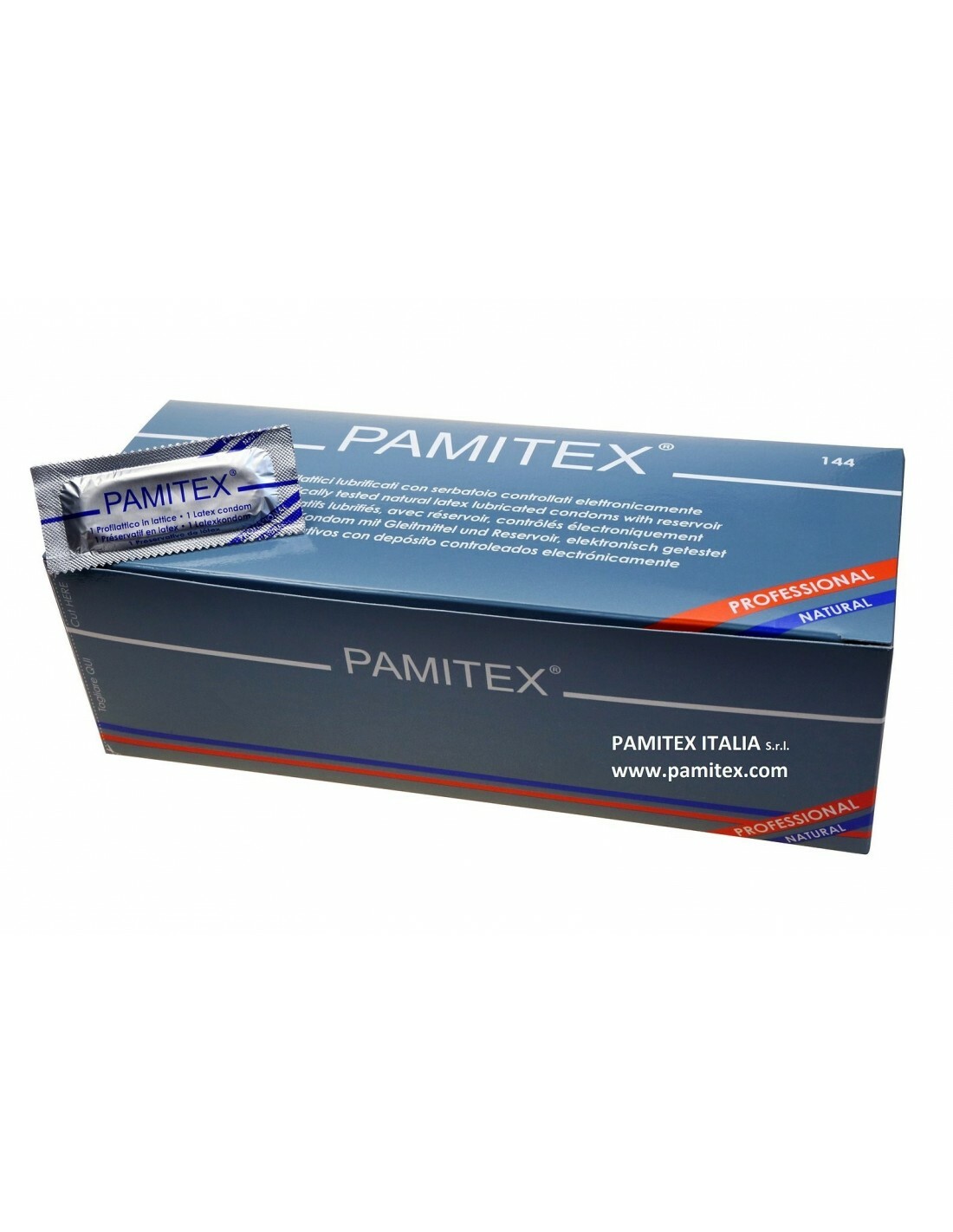 preservativi profilattici pamitex 144 pezzi corriere scadenza 2026