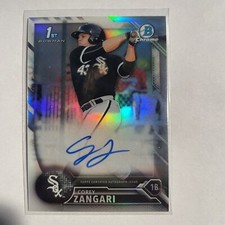 2016 Bowman Refractor /499 Prospects Auto Corey Zangari #BCAP-CZ Auto