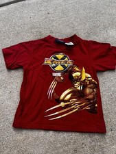 X-Men 2006 Wolverine Marvel Comics Logan Shirt Size Boys 6 7 Retro Y2K