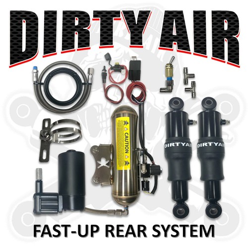 DIRTY AIR Harley Davidson Touring Bagger Rear Air Ride Suspension ***FASTUP*** eBay
