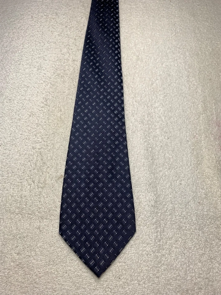 APT 9 CORBATA HOMBRE AZUL MARINO Y GRIS 3,75 X 59 Foto 2 de 4