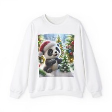 Sudadera Panda Navidad, Acogedora Ropa de Vacaciones, Lindo Regalo para Amantes de los Animales,
