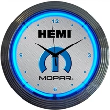 Neonetics 8MPHEM Mopar Hemi Car Garage 16 Inches Neon Clock